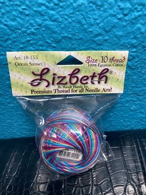 5 for $10: Lizbeth Size 10 100% Egyptian Cotton Thread - Ocean Sunset